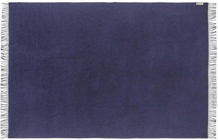 Silkeborg Uldspinderi Lima Plaid 130x200 cm, Navy Blue