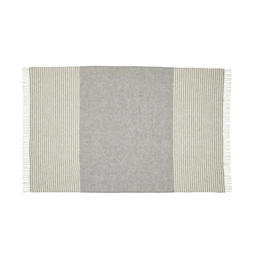 Silkeborg Uldspinderi Bog Plaid 140x240 cm, Light Nordic Grey