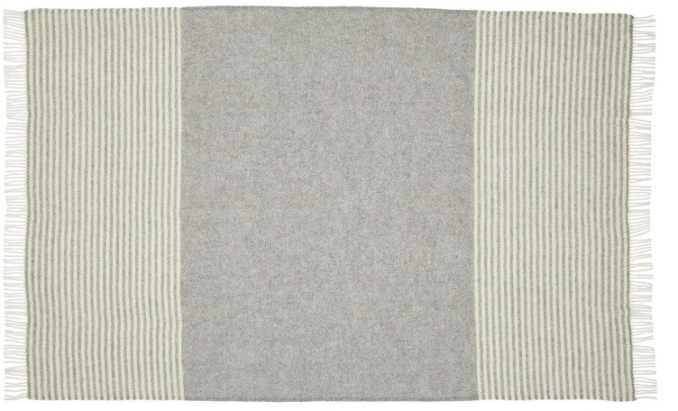 Silkeborg Uldspinderi Bog Plaid 140x240 cm, Light Nordic Grey