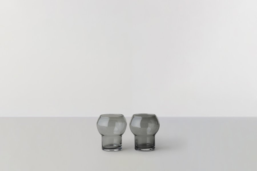 Ro Collection Drikkeglas no. 48 2 stk. 25 cl, Smoked Grey