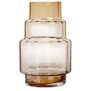 Ro Collection Hurricane Reflections Vase no. 69 H31 cm, Amber