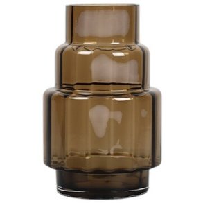 Ro Collection Hurricane Reflections Vase No. 69 H31 cm, Sepia Brown