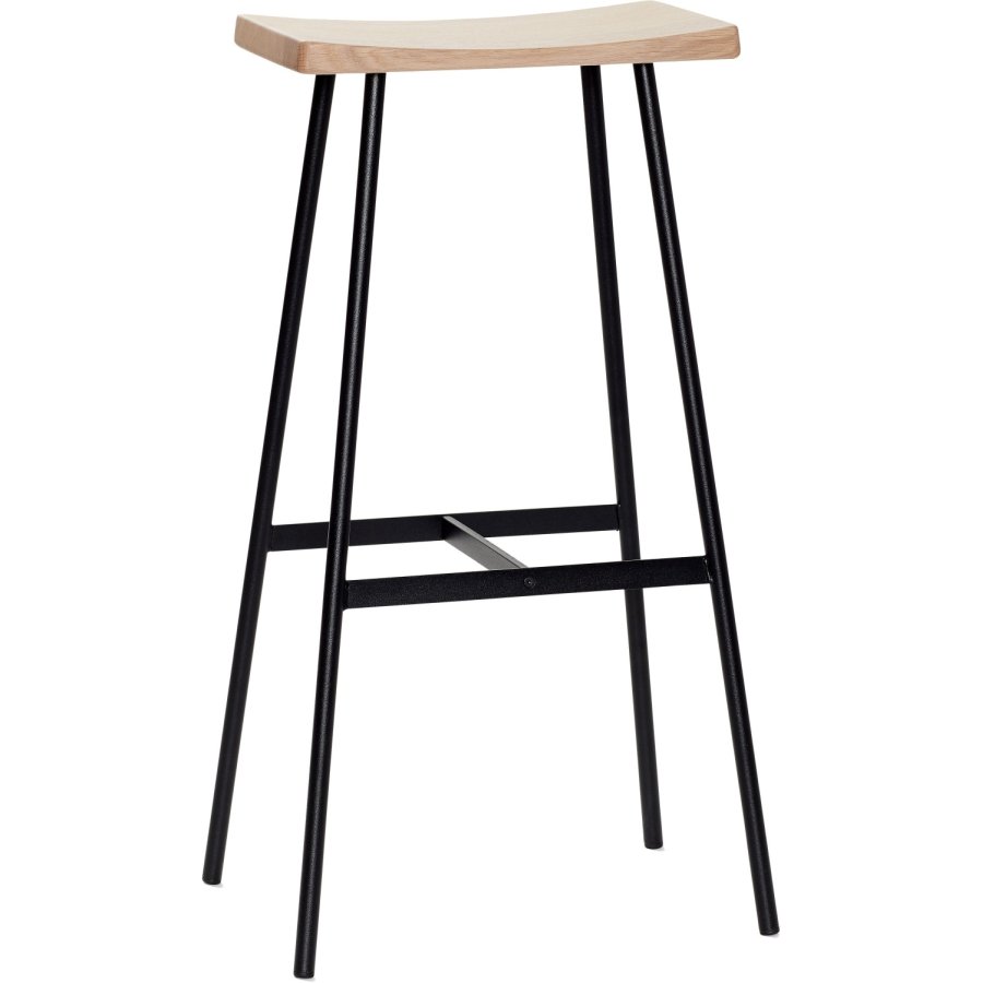 Andersen Furniture HC2 Barstol H79 cm, Hvidpigmenteret Eg/Sort