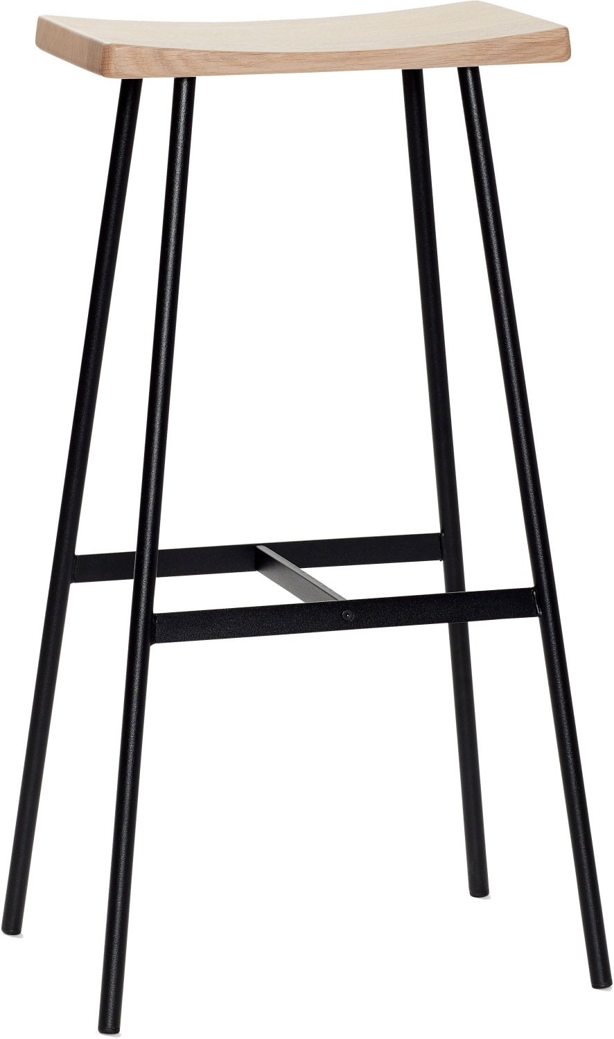 Andersen Furniture HC2 Barstol H79 cm, Hvidpigmenteret Eg/Sort