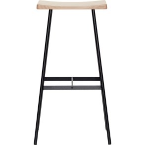 Andersen Furniture HC2 Barstol H79 cm, Hvidpigmenteret Eg/Sort