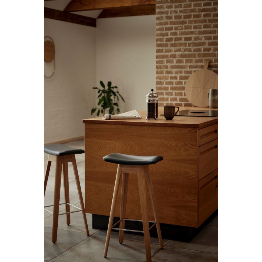 Andersen Furniture HC1 Barstol H80 cm, L�der/Eg
