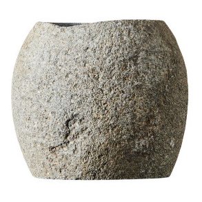 Muubs Valley Zahnputzbecher H10 cm, Grau/Natur