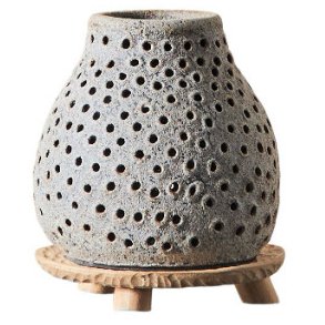 Muubs Oria Teelichthalter H11 cm, Grau