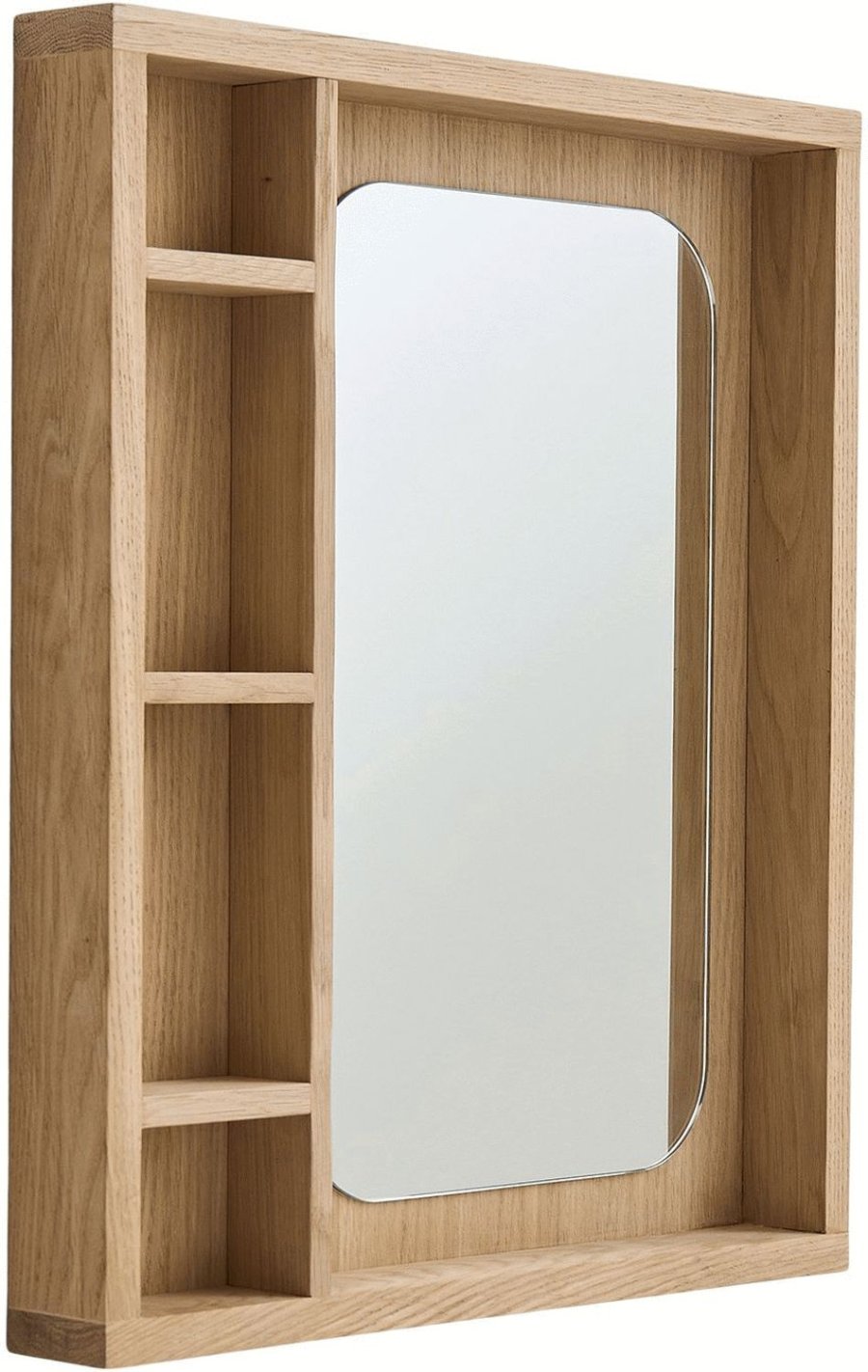 Andersen Furniture Glance Spiegel mit Ablage 45x52 cm, Eiche