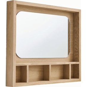 Andersen Furniture Glance Spiegel met plankje 45x52 cm, Eik