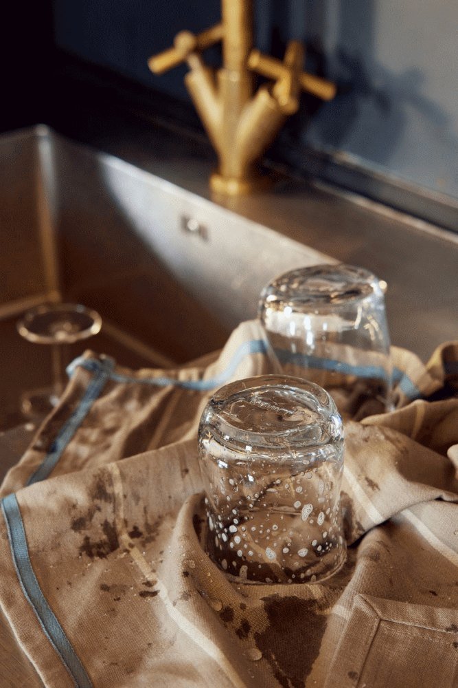 Andersen Furniture Geschirrtuch 50x70 cm, Beige/Blau