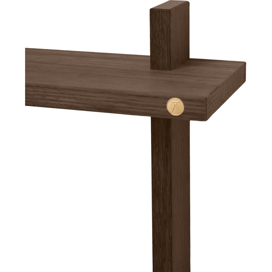 Andersen Furniture Treat doppeltes Wandregal 34cm, Gerucherte, Gelte Eiche