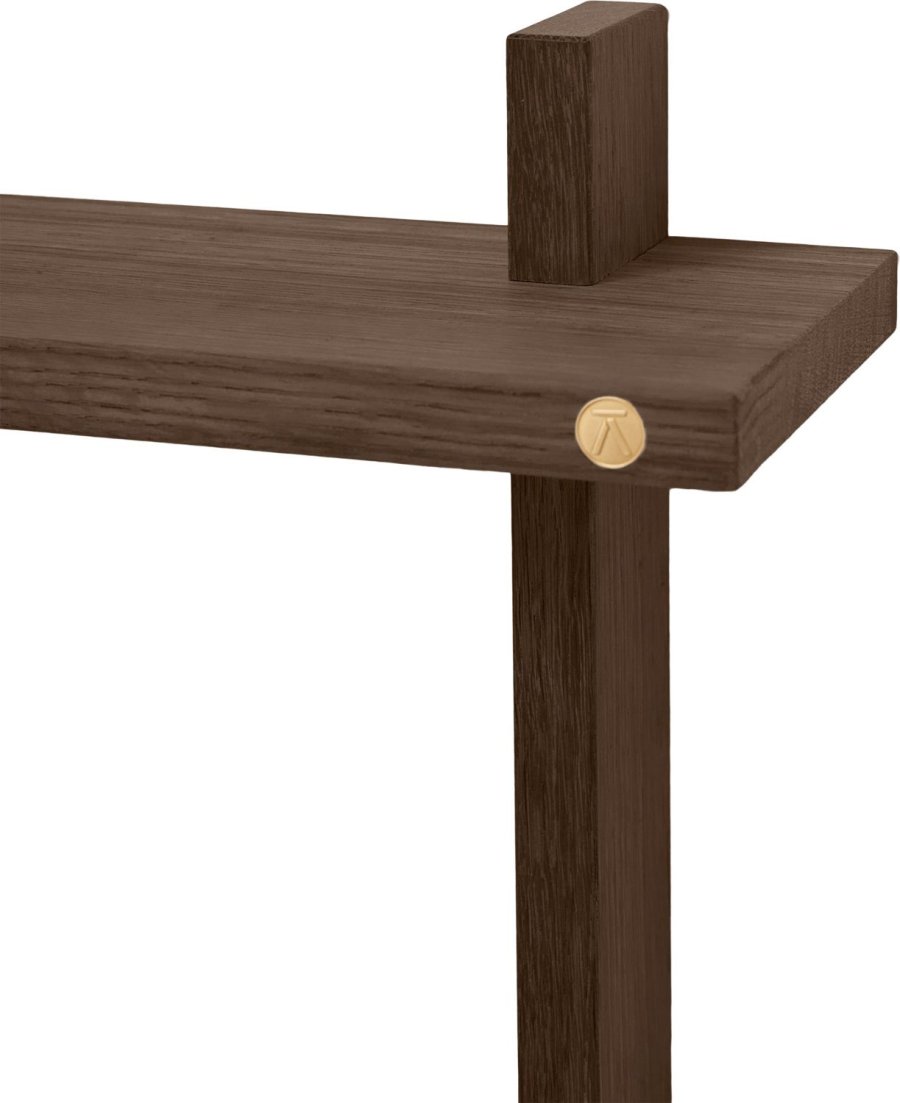 Andersen Furniture Treat doppeltes Wandregal 34cm, Gerucherte, Gelte Eiche