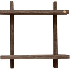 Andersen Furniture Treat doppeltes Wandregal 34cm, Gerucherte, Gelte Eiche