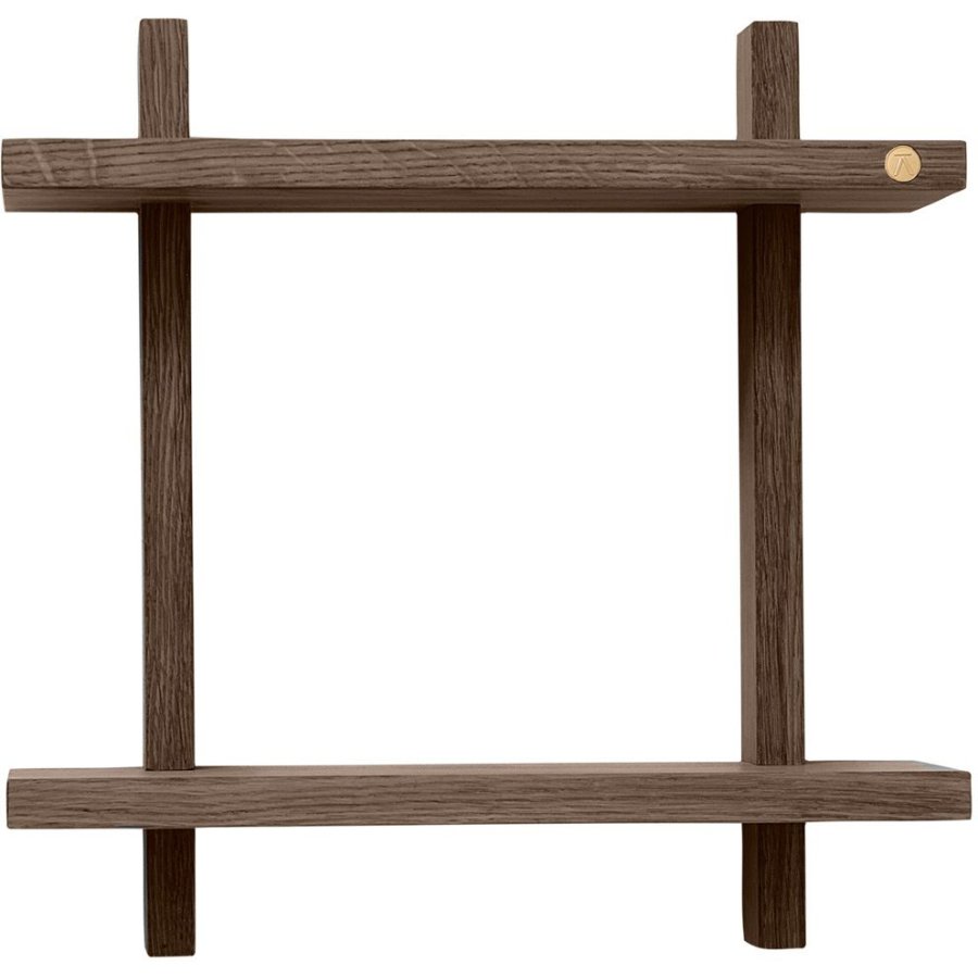 Andersen Furniture Treat doppeltes Wandregal 34cm, Gerucherte, Gelte Eiche