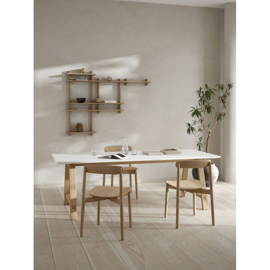 Andersen Furniture Treat doppeltes Wandregal 50cm, Eiche