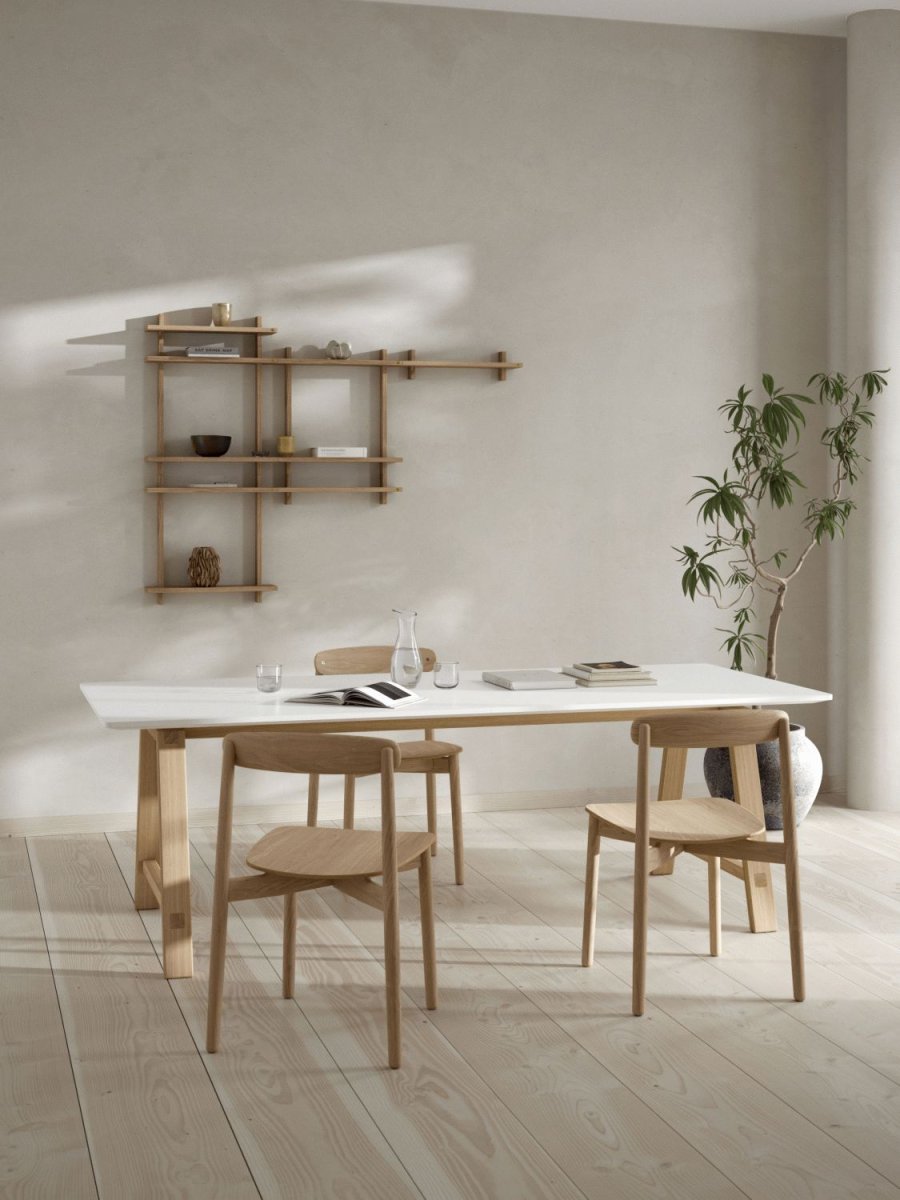 Andersen Furniture Treat doppeltes Wandregal 50cm, Eiche