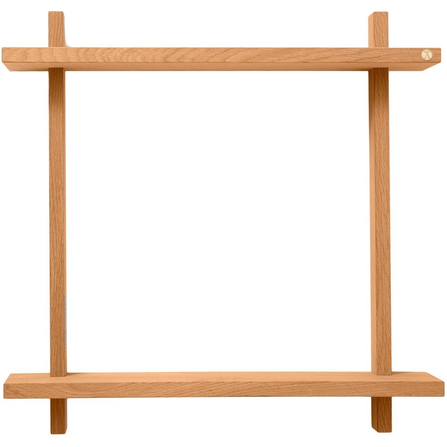Andersen Furniture Treat doppeltes Wandregal 50cm, Eiche Natur Gelt