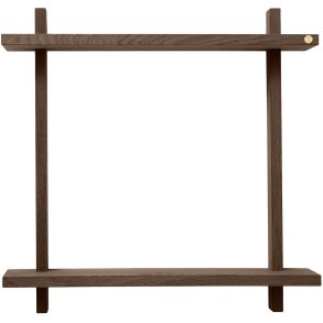 Andersen Furniture Treat doppeltes Wandregal 50cm, Gerucherte, Gelte Eiche