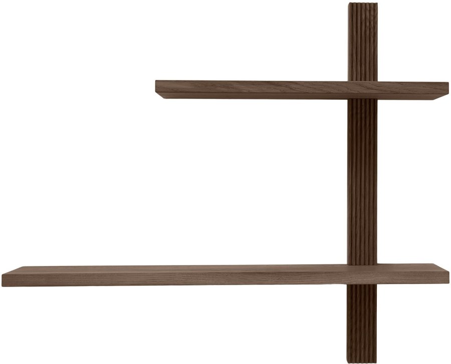 Andersen Furniture Phase Wandregal 60cm, Gerucherte, Gelte Eiche