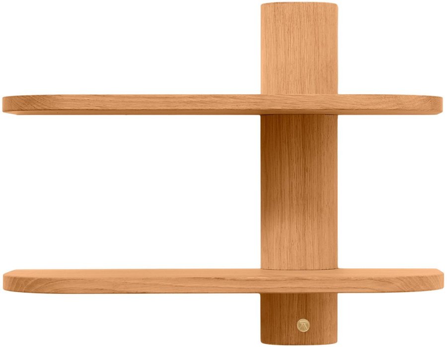 Andersen Furniture Bend Wandregal 50 cm, Eiche Natur Gelt