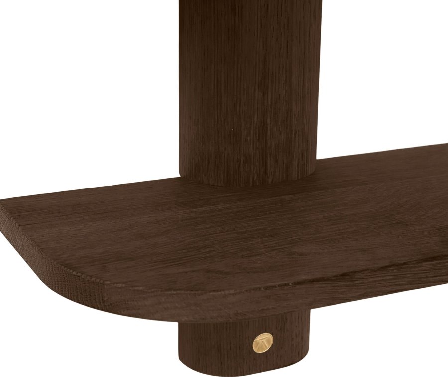 Andersen Furniture Bend Wandregal 50 cm, Gerucherte, Gelte Eiche