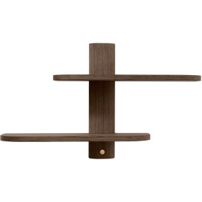 Andersen Furniture Bend Wandregal 50 cm, Gerucherte, Gelte Eiche