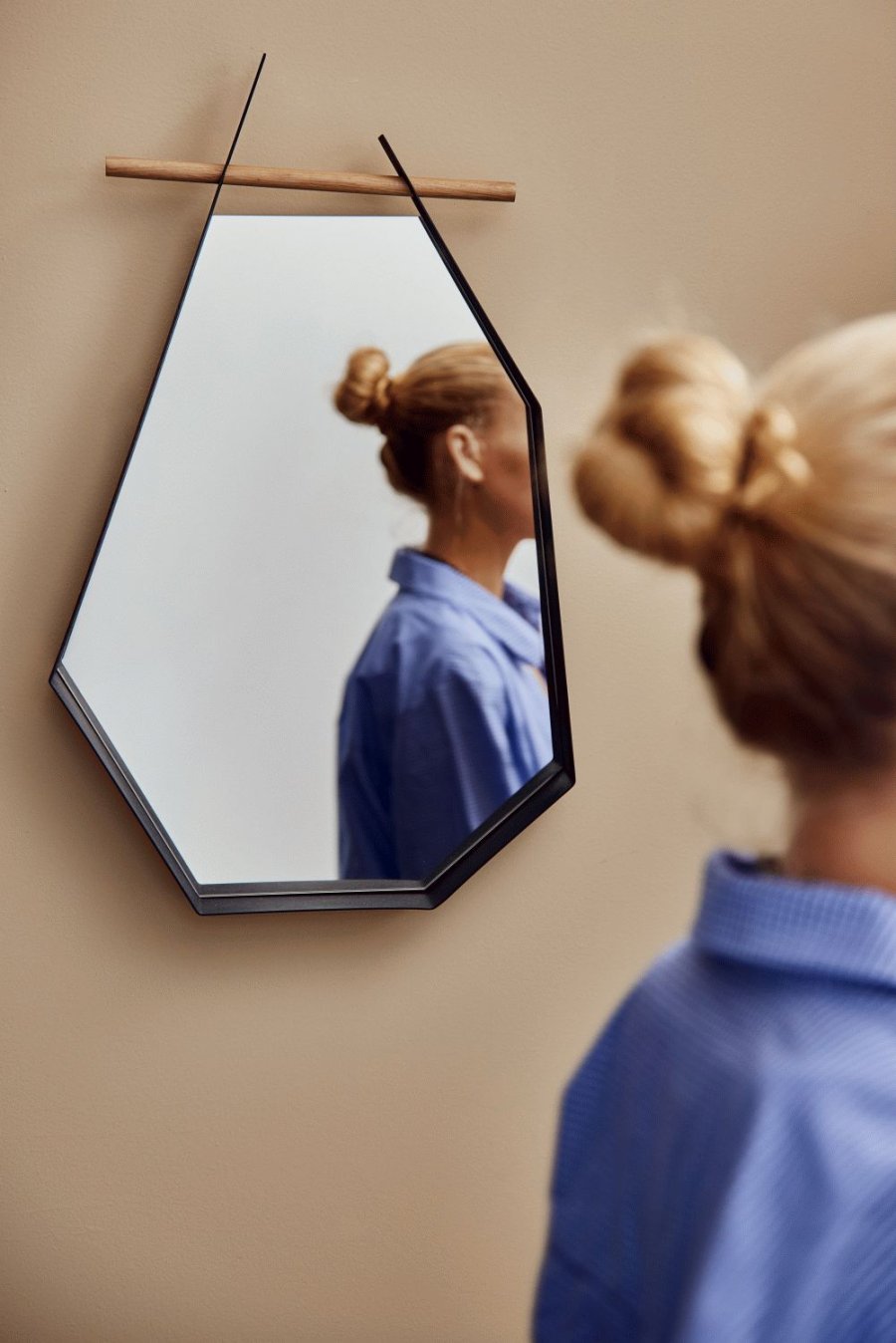 Andersen Furniture Edge Spejl 72x38 cm, Sort