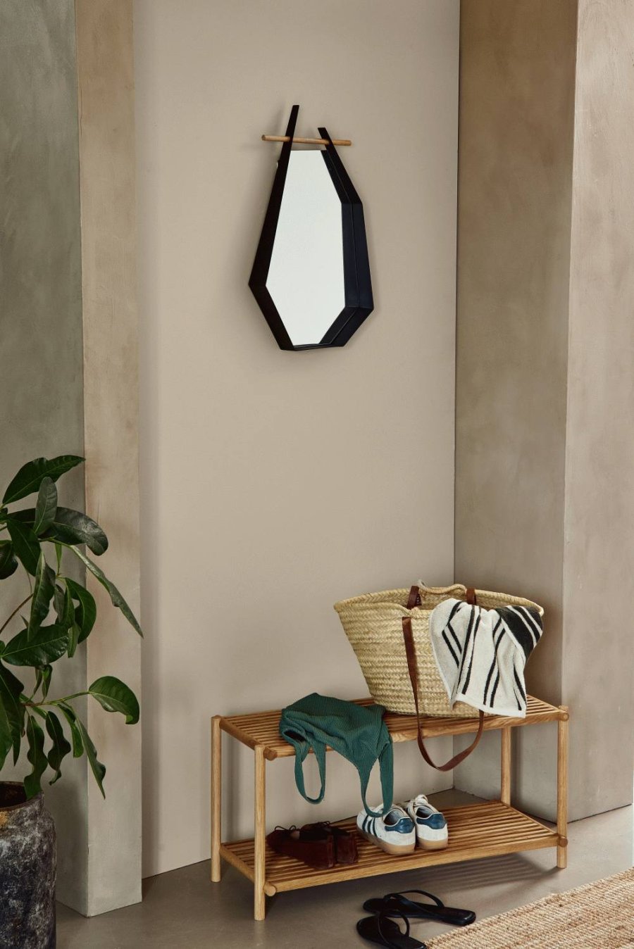 Andersen Furniture Column Schuhregal 83x41,6 cm, Eiche