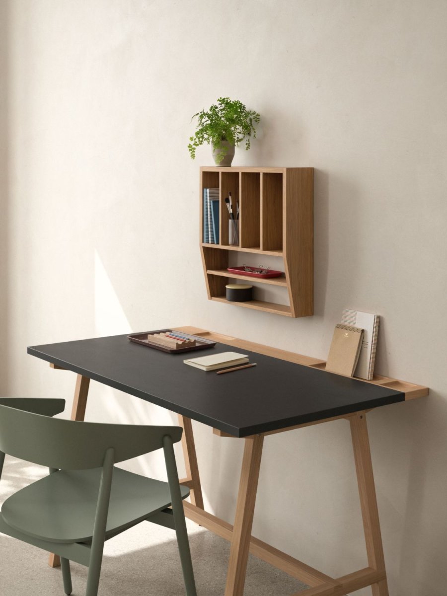 Andersen Furniture Reed Wandregal 50x50 cm, Ge&ouml;lte Eiche