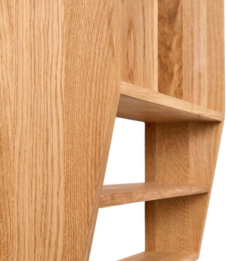 Andersen Furniture Reed Wandregal 50x50 cm, Ge&ouml;lte Eiche