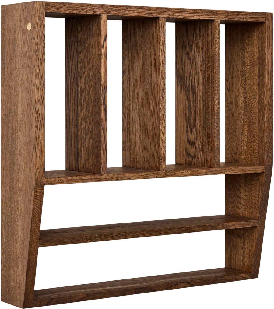 Andersen Furniture Reed Wandregal 50x50 cm, Ger&auml;ucherte Eiche
