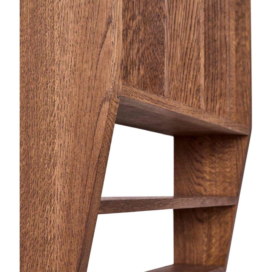 Andersen Furniture Reed Wandregal 50x50 cm, Ger&auml;ucherte Eiche