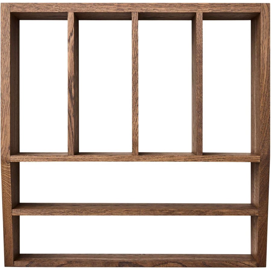 Andersen Furniture Reed Wandregal 50x50 cm, Ger&auml;ucherte Eiche