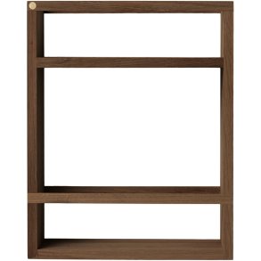 Andersen Furniture Cube Wandregal 36x45 cm, Ger&auml;uchertes, Ge&ouml;ltes Eichenholz