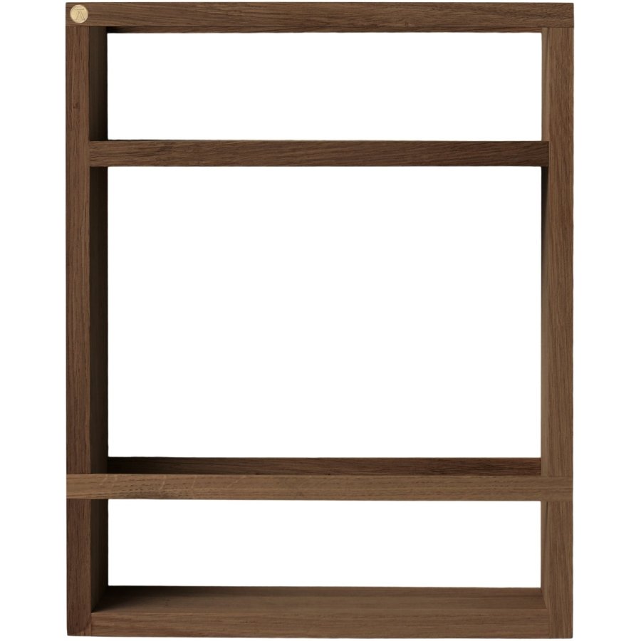 Andersen Furniture Cube Wandregal 36x45 cm, Ger&auml;uchertes, Ge&ouml;ltes Eichenholz