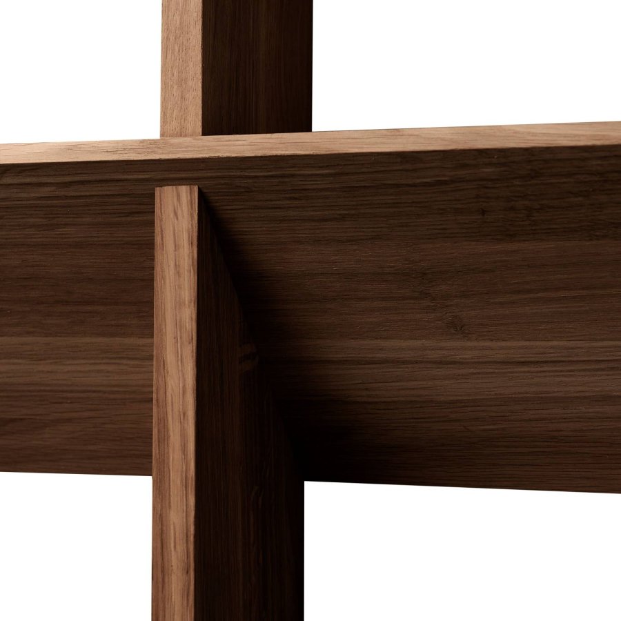 Andersen Furniture Fold Wandregal 60x60 cm, Ger&auml;uchertes, Ge&ouml;ltes Eichenholz