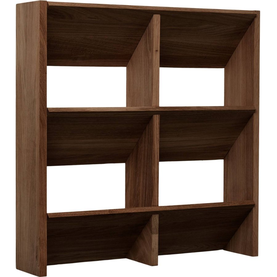 Andersen Furniture Fold Wandregal 60x60 cm, Ger&auml;uchertes, Ge&ouml;ltes Eichenholz