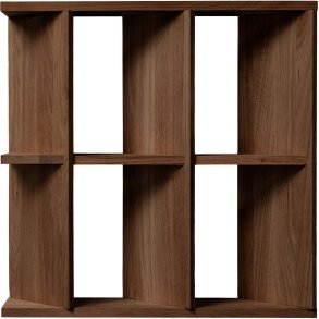 Andersen Furniture Fold Wandregal 60x60 cm, Ger&auml;uchertes, Ge&ouml;ltes Eichenholz