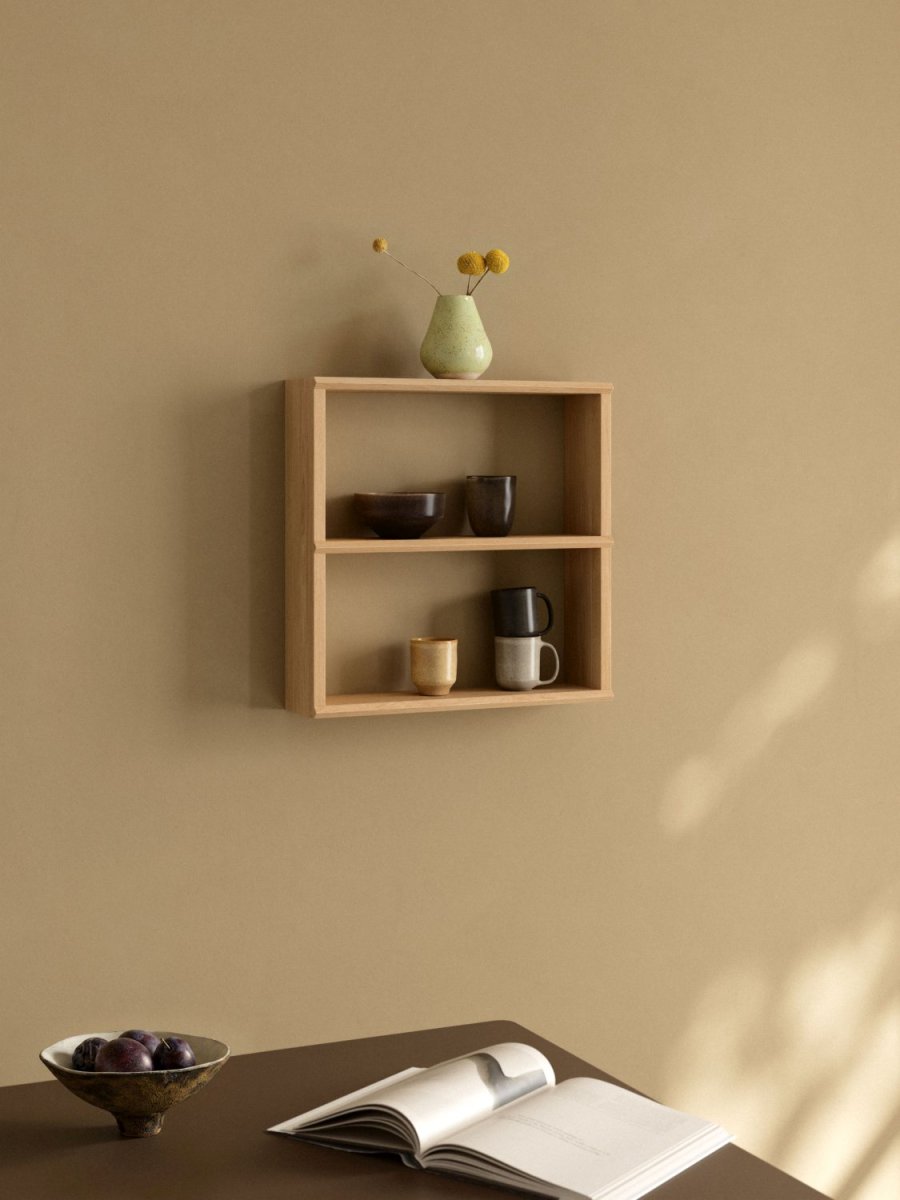 Andersen Furniture Facet Wandregal 50x50 cm, Eiche