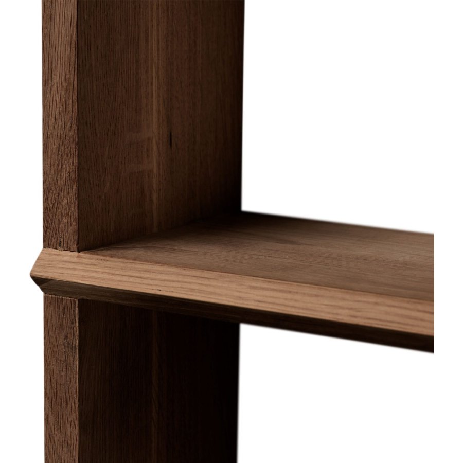 Andersen Furniture Facet Wandregal 50x50 cm, Ger&auml;uchertes, Ge&ouml;ltes Eichenholz