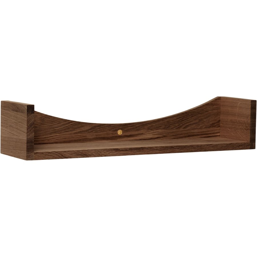 Andersen Furniture Bow Wandregal 63,6 cm, Ger&auml;uchertes, Ge&ouml;ltes Eichenholz
