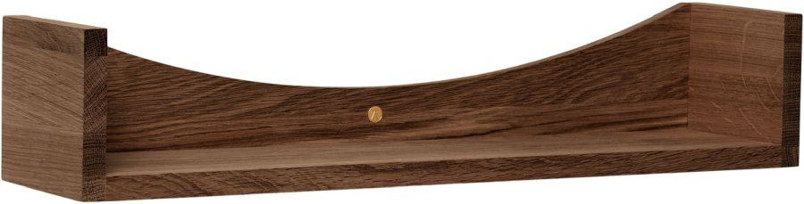 Andersen Furniture Bow Wandregal 63,6 cm, Ger&auml;uchertes, Ge&ouml;ltes Eichenholz