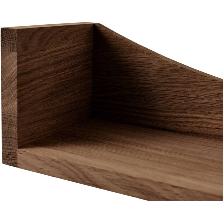 Andersen Furniture Bow Wandregal 63,6 cm, Ger&auml;uchertes, Ge&ouml;ltes Eichenholz