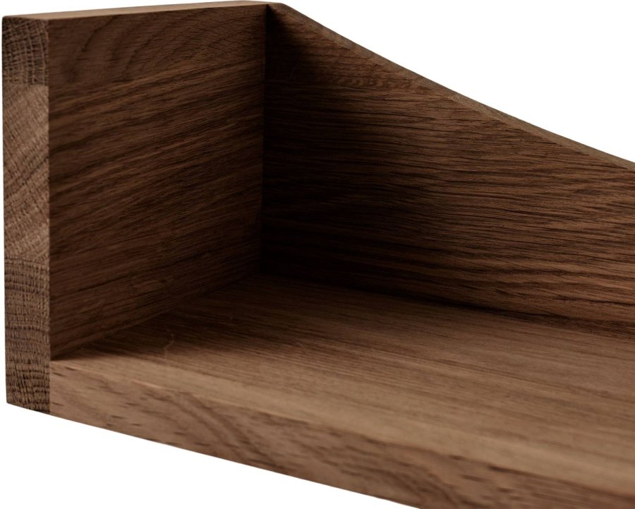 Andersen Furniture Bow Wandregal 63,6 cm, Ger&auml;uchertes, Ge&ouml;ltes Eichenholz
