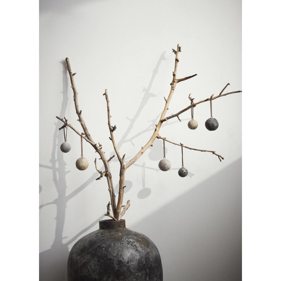 Muubs Luna Dekorationskugle 2 stk. 4 cm, Beige