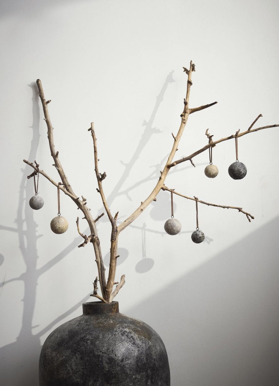 Muubs Luna Dekorationskugle 2 stk. 4 cm, Beige