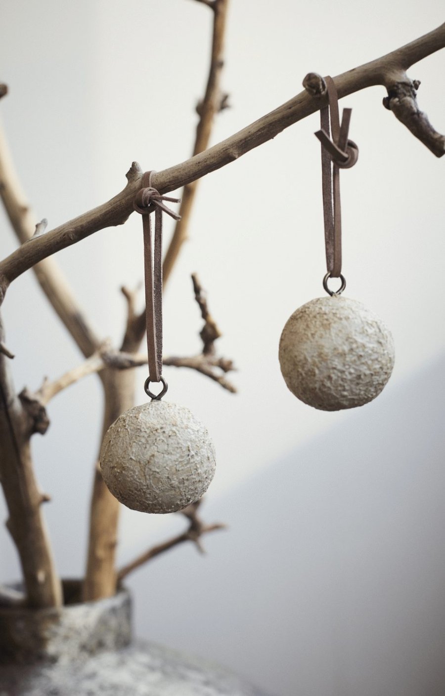 Muubs Luna Dekorationskugle 2 stk. 4 cm, Beige