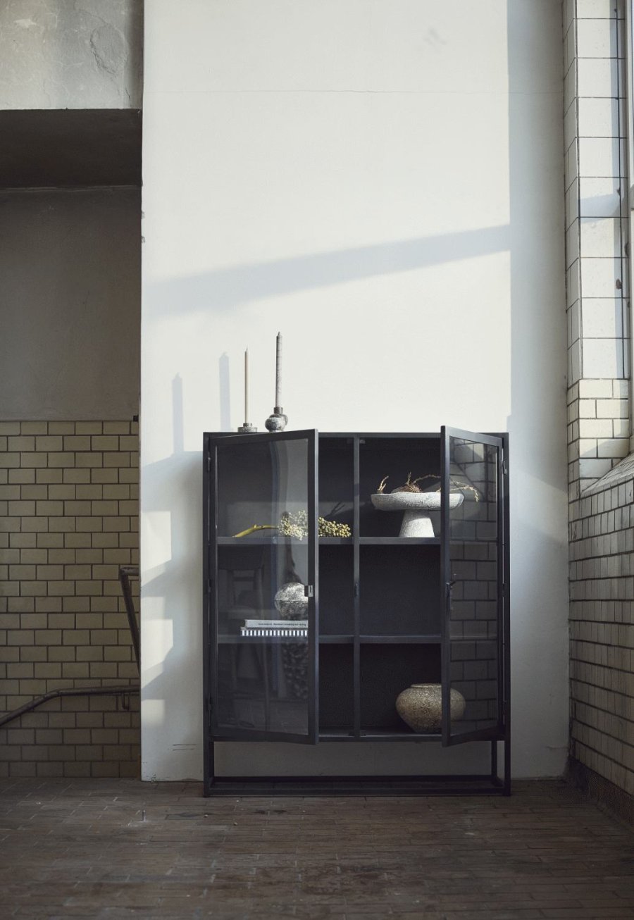 Muubs Luna Schale auf Fu 34 cm, Grau