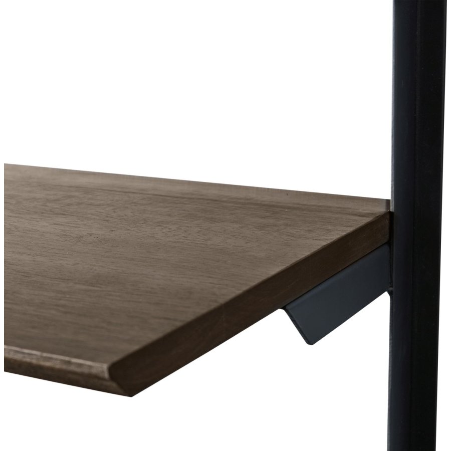 Muubs Hanoi Regal 90 cm, Dunkel Geltes Gummibaumholz